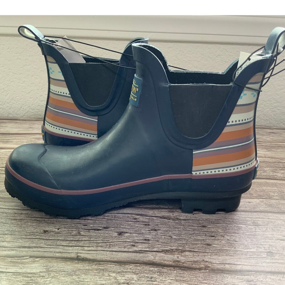 Pendelton Women's Navy Rain Booties Size 7 - New With Tags